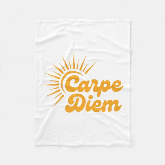 Carpe Diem Sunrise Premium  Fleece Deken (Voorkant)
