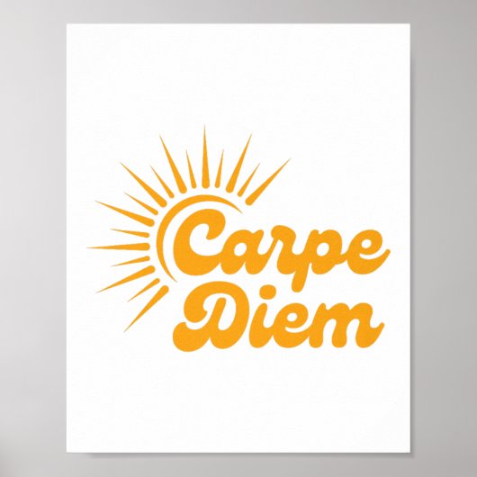 Carpe Diem Sunrise Premium  Poster (Voorkant)