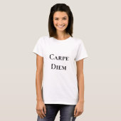 CARPE DIEM T-shirt blanc féminin Basic (Devant entier)