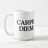 Carpe Diem witte mok (Links)