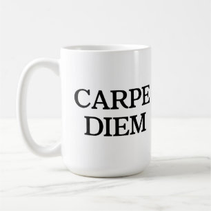 Carpe Diem witte mok