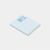 Carpe faisant un cycle, notes de post-it de (Incliné)