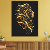 Carpe Koï Dorée Toile Enveloppée (Insitu(Salon))