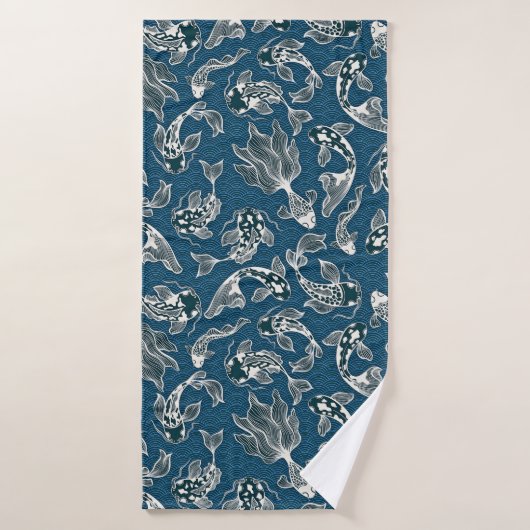 Carpe Koï Japonaise (Serviette de bain)