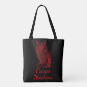 Carpe Noctem Owl Graphic Draagtas (Achterkant)