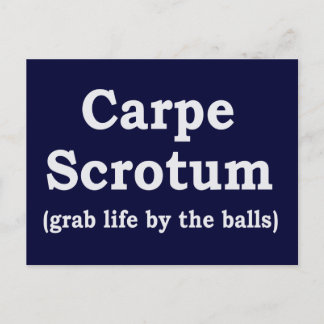 Carpe Scrotum Briefkaart