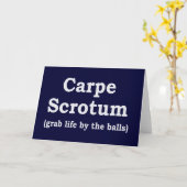 Carpe Scrotum Kaart (Gele Bloem)