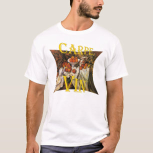 Carpe Vin Vino Wijn Zinfandel Tiki Bar Enoteca T-shirt