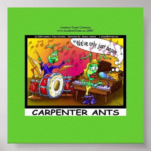 Carpenter Ants Funny Gifts Canvas afdrukken Poster (Voorkant)