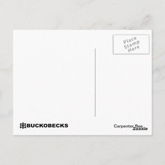 Carpenter Bee. Briefkaart (Achterkant)