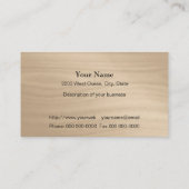 Carpenter Construction Handyman Wood Grain Visitekaartje (Achterkant)