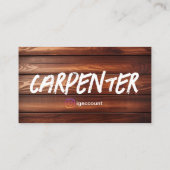 Carpenter Design Steekproefideeën Visitekaartje (Achterkant)