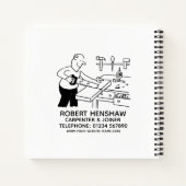 Carpenter en Joiner Notitieboek (Achterkant)
