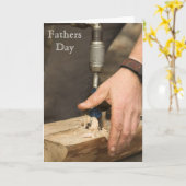 Carpenter Fathers Day Kaart (Gele Bloem)