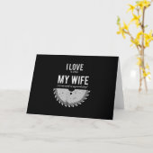 Carpenter Funny Wood met kerstmis Kaart (Gele Bloem)