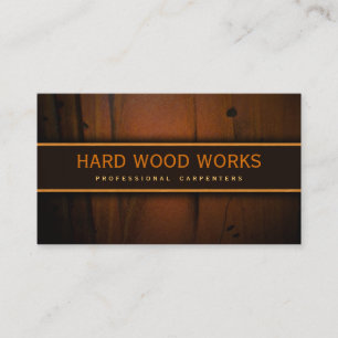 Carpenter Hardwood Wood Visitekaartjes van hout