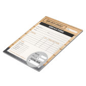 Carpenter Home Renovaties Service Formulier Factuu Notitieblok (Schuin)