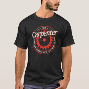 Carpenter-hout voor mannen houtwerk t-shirt