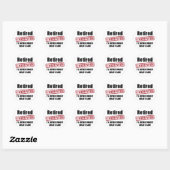 Carpenter in ruste ronde sticker (Vel)