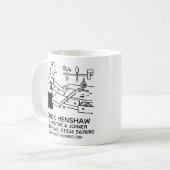 Carpenter & Joiner Entreprise Promotion Café Mug (Devant gauche)