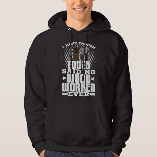 Carpenter joinery carpenter woodworker chainsaw pr hoodie (Voorkant)