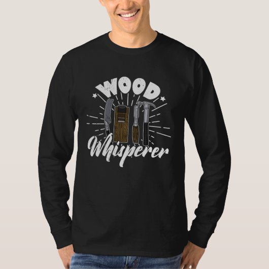 Carpenter joinery carpenter woodworker chainsaw pr t-shirt (Voorkant)