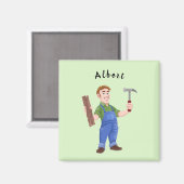 Carpenter Personnalisable Avec Outils Magnet (Recto/Verso)