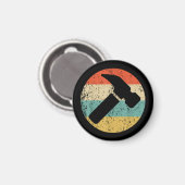 Carpenter Retro Hammer Magneet (Voorkant / Achterkant)
