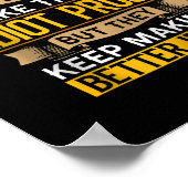 Carpenter Sarcastic Graphic Funny Carpentry Poster (Hoek)