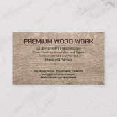 Carpenter Services coole logo-tekst Visitekaartje (Achterkant)