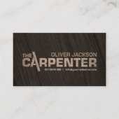 Carpenter Services coole logo-tekst Visitekaartje (Voorkant)