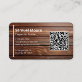 Carpenter Steekproefmodel Ontwerp Commercieel Visitekaartje (Voorkant)