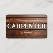 Carpenter Steekproefmodel Ontwerp Commercieel Visitekaartje (Achterkant)