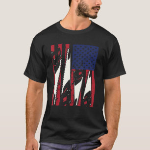 Carpenter USA Woodworking American Flag Carpentry_ T-shirt