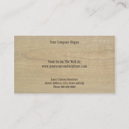 Carpenter Visitekaartje (Achterkant)