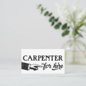 Carpenter-Visitekaartjes - Koel-Vintage Visitekaartje (Staand voorkant)