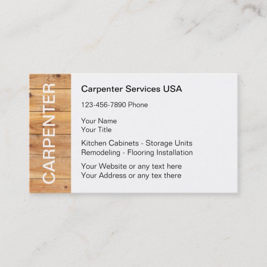 Carpenter-Visitekaartjes Visitekaartje (Voorkant)