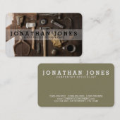 Carpenter Wood Worker Photo Visitekaartje (Voorkant / Achterkant)