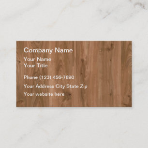 Carpenter Woodgrain Background Art Visitekaartje