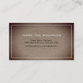 Carpenter Woodwork Professional Tool Rustic Wood Visitekaartje (Achterkant)