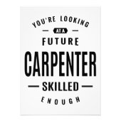Carpenter Work Title Cadeau Foto Afdruk (Voorkant)