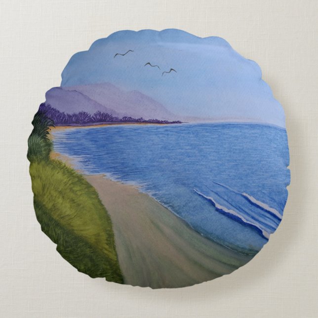 Carpenteria Coast Rond Kussen (Voorkant)