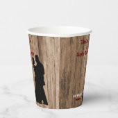 Carpenter's bruiloft papieren bekers (Rechts)