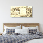 Carpentersville Illinois Iron en Bolt Co. Canvas Afdruk (Insitu (Slaapkamer))