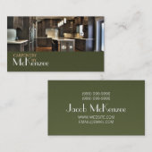 Carpentry, constructiemandel, houten vloerbedekkin visitekaartje (Voorkant / Achterkant)