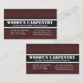 Carpentry Visitekaartje (Voorkant / Achterkant)