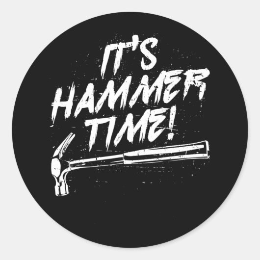 Carpentry Woodcraft carpenter tradesmen Ronde Sticker (Voorkant)