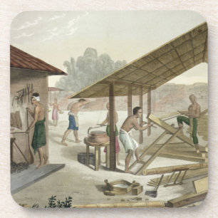 Carpentry Workshop in Kupang, Timor, bord 6 van Bier Onderzetter