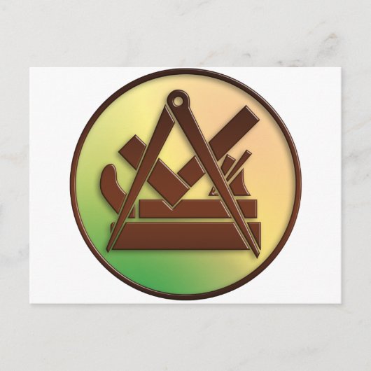 carpentsymbool briefkaart (Voorkant)