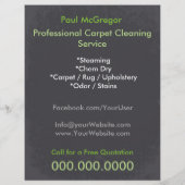 Carpet Cleaning Service Flyer (Achterkant)
